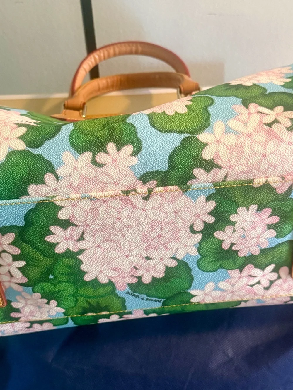 Dooney & Bourke Floral Satchel + Matching Wallet Set — Excellent Condition